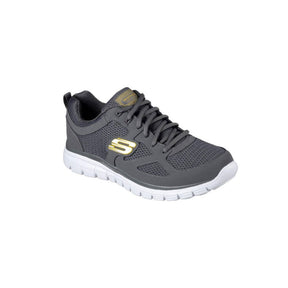 Tenis Hombre Skechers Burns Agoura - Gris-Blanco