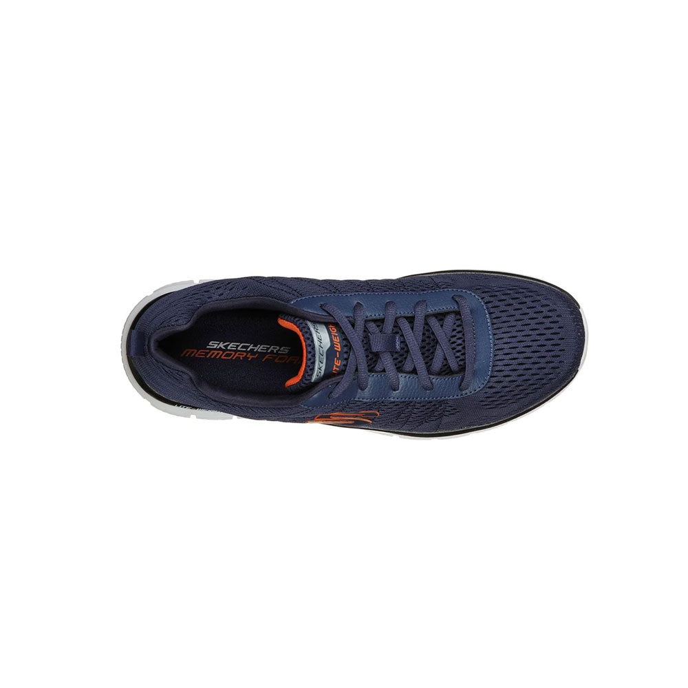 Tenis Hombre Skechers Track Moulton - Azul-Blanco