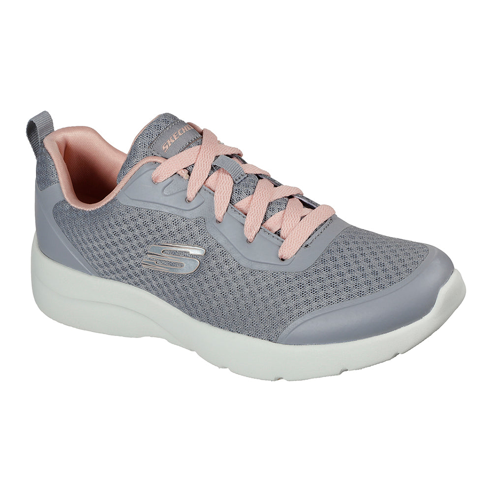 Tenis Mujer Skechers Dynamight 2.0 - Gris-Rosado