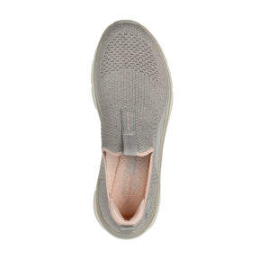 Tenis Mujer Skechers Dlux Walker - Gris-Rosado