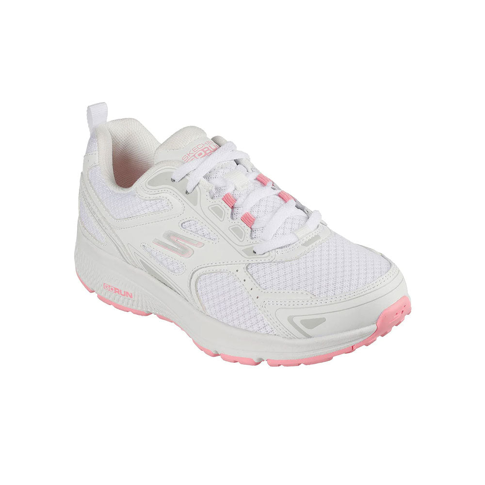 Tenis Mujer Skechers Gorun Consistent - Blanco-Rosado