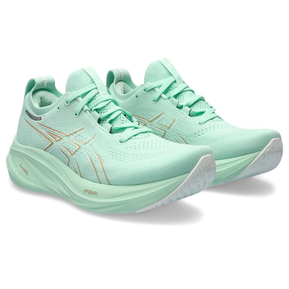 Tenis Asics para Mujer Nimbus 26 Verde