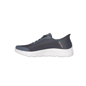 Tenis Hombre Skechers Slip Ins Go Walk Flex - Gris-Blanco