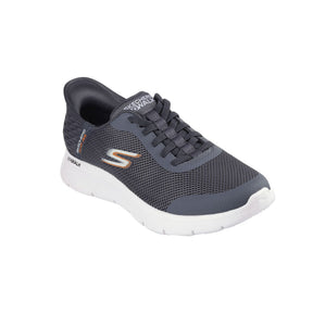 Tenis Hombre Skechers Slip Ins Go Walk Flex - Gris-Blanco
