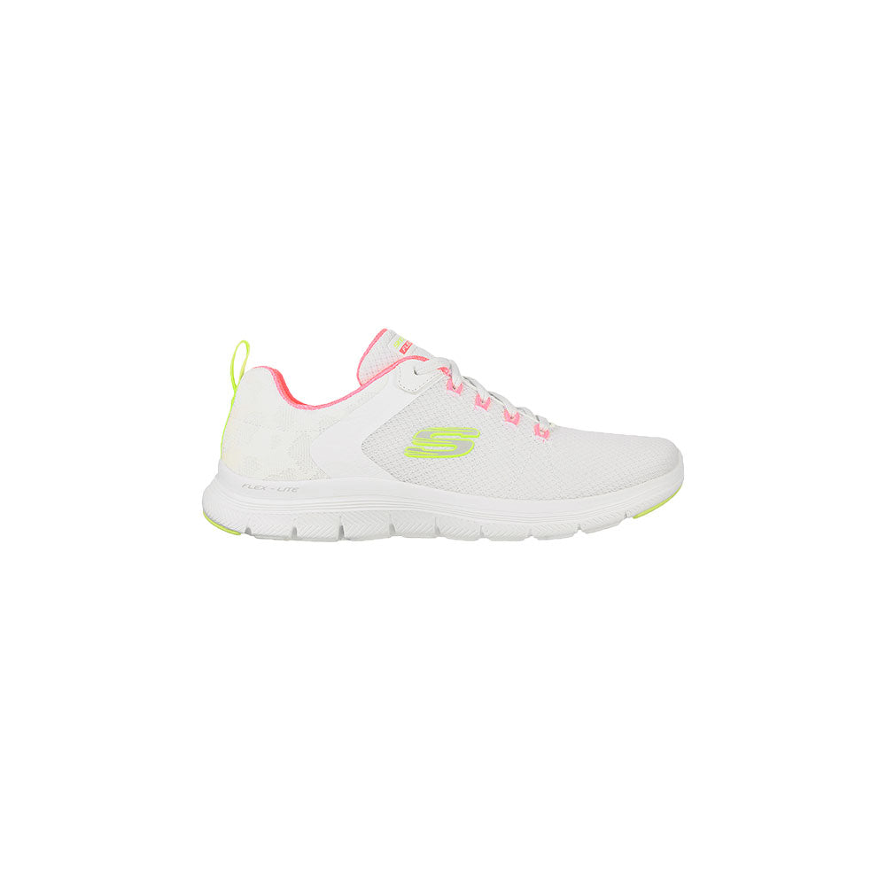 Tenis Mujer Skechers Flex Appeal 4.0 - Blanco-Rosado