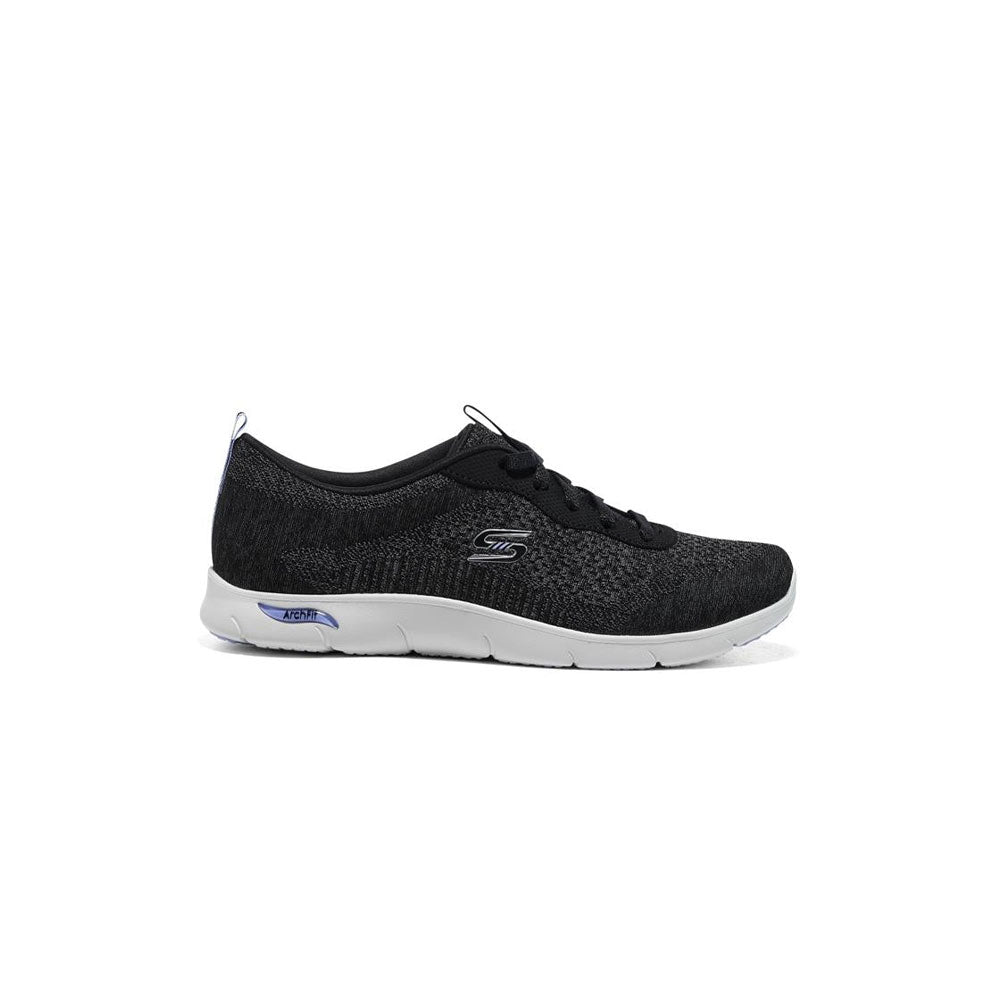 Tenis Mujer Skechers Arch Fit Refine - Negro - Blanco