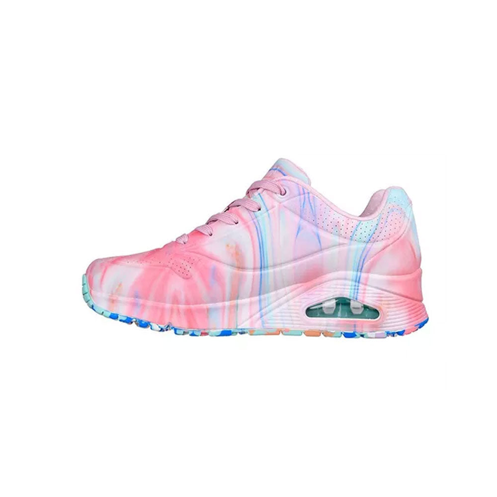 Tenis Mujer Skechers Uno Like Water - Rosado