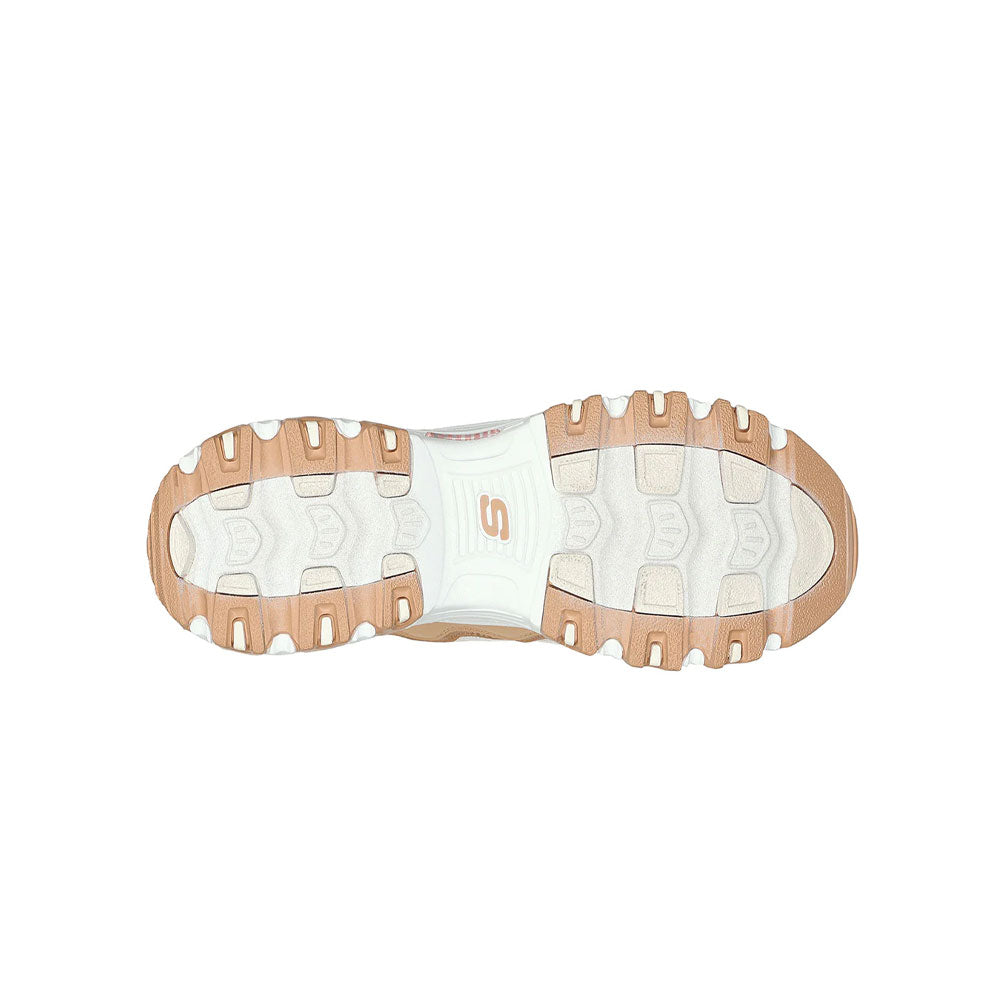 Tenis Mujer Skechers Dlites - Blanco-Café