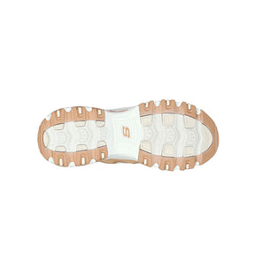 Tenis Mujer Skechers Dlites - Blanco-Café