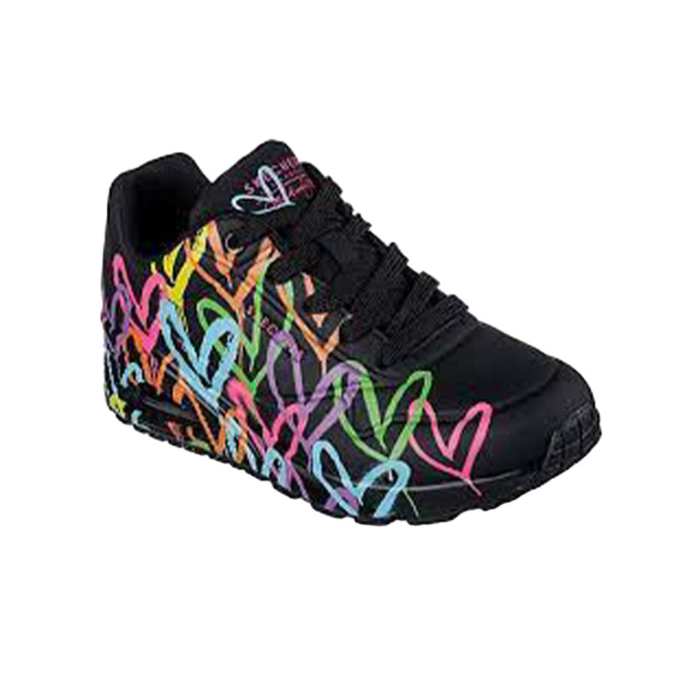 Tenis Mujer Skechers Uno Highlight Love - Negro-Multicolor