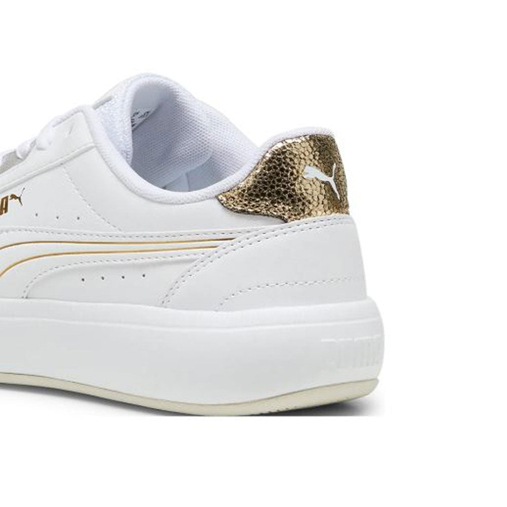 Tenis Puma para Mujer Tori Metallic Shine Blanco-Dorado-Plateado