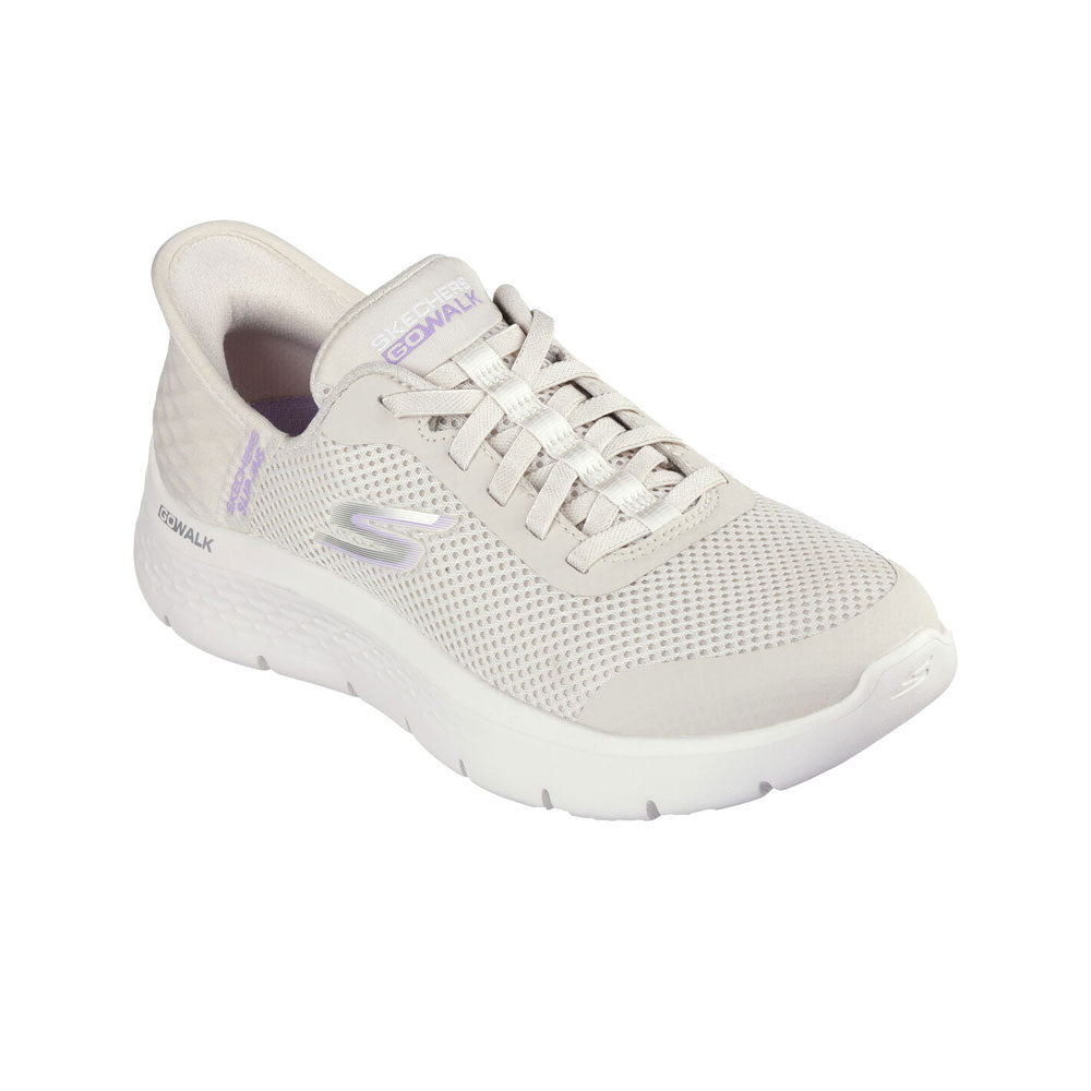 Tenis Mujer Skechers Slip Ins Go Walk - Beige