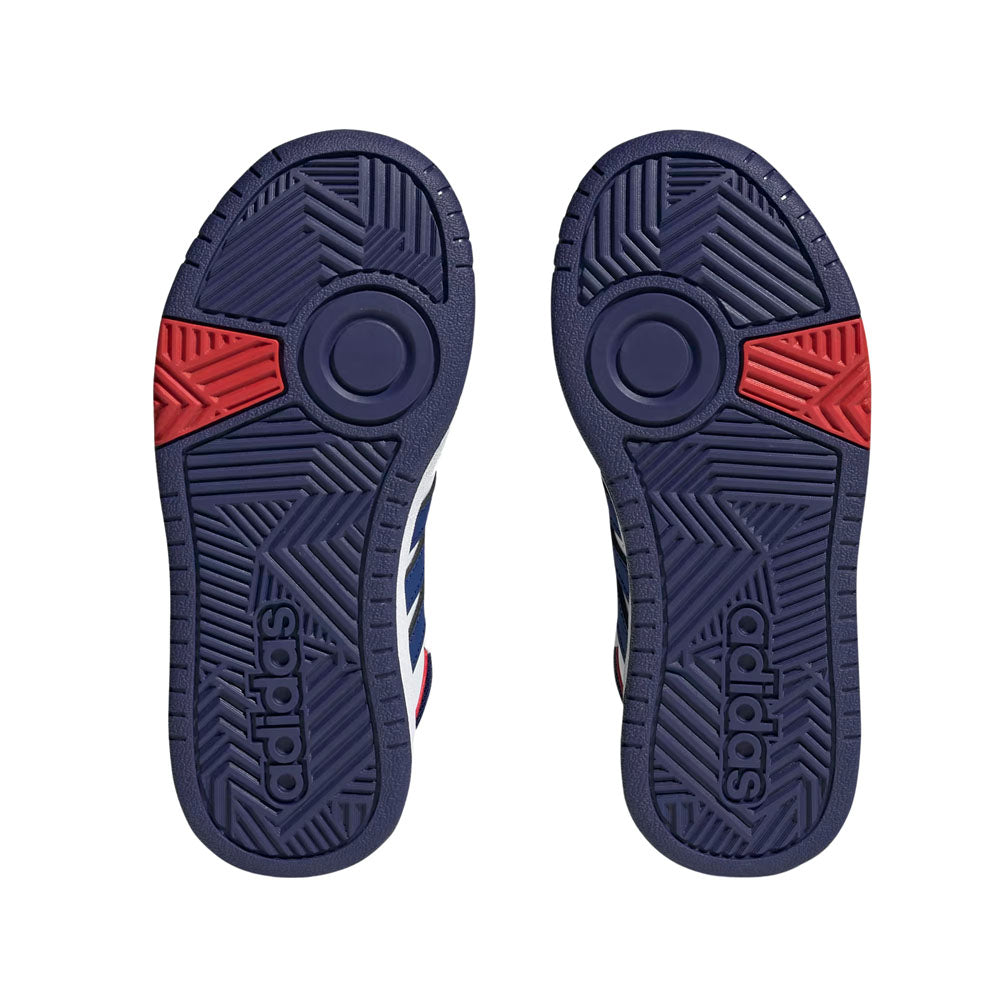 Calzado Adidas Hombre Hoops Mid 3.0 K Gz9647 Blanco Azul