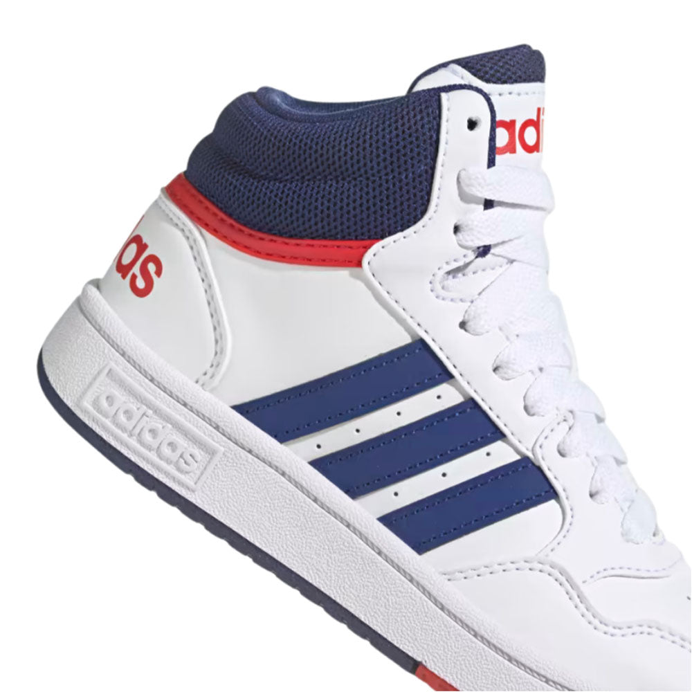 Calzado Adidas Hombre Hoops Mid 3.0 K Gz9647 Blanco Azul