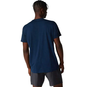 Playera Manga Corta Asics para Hombre Silver SS Top Azul