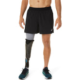 Short Asics para Hombre Road 2 in 1 5 pulgadas Negro