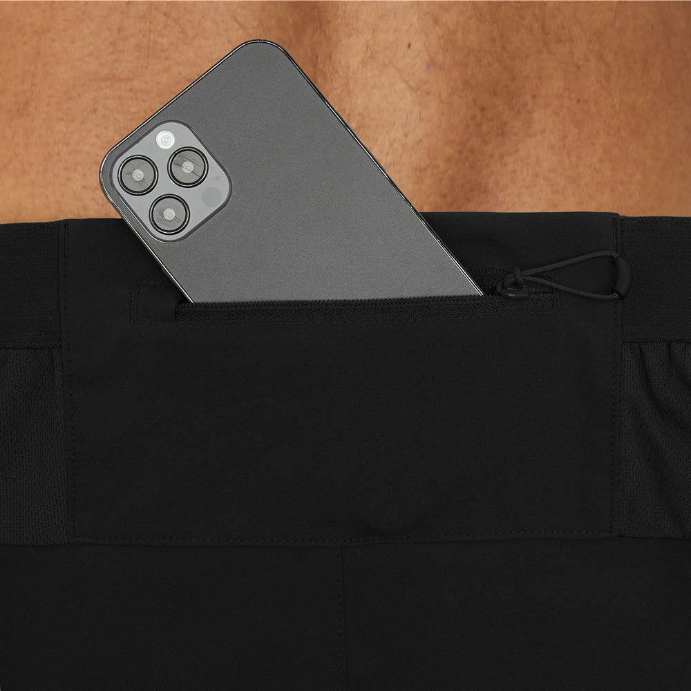 Short Asics para Hombre Road 2 in 1 5 pulgadas Negro