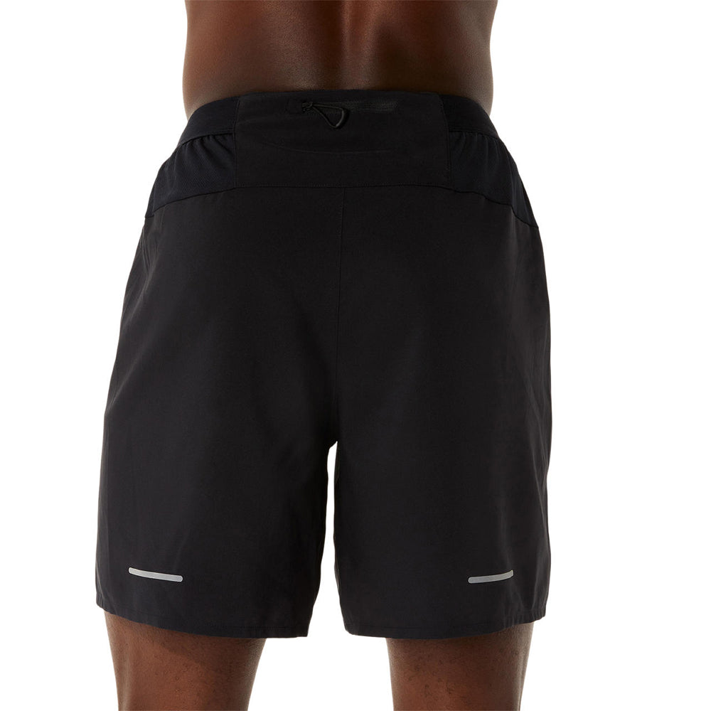 Short Asics para Hombre Road 2 in 1 7 pulgadas Negro