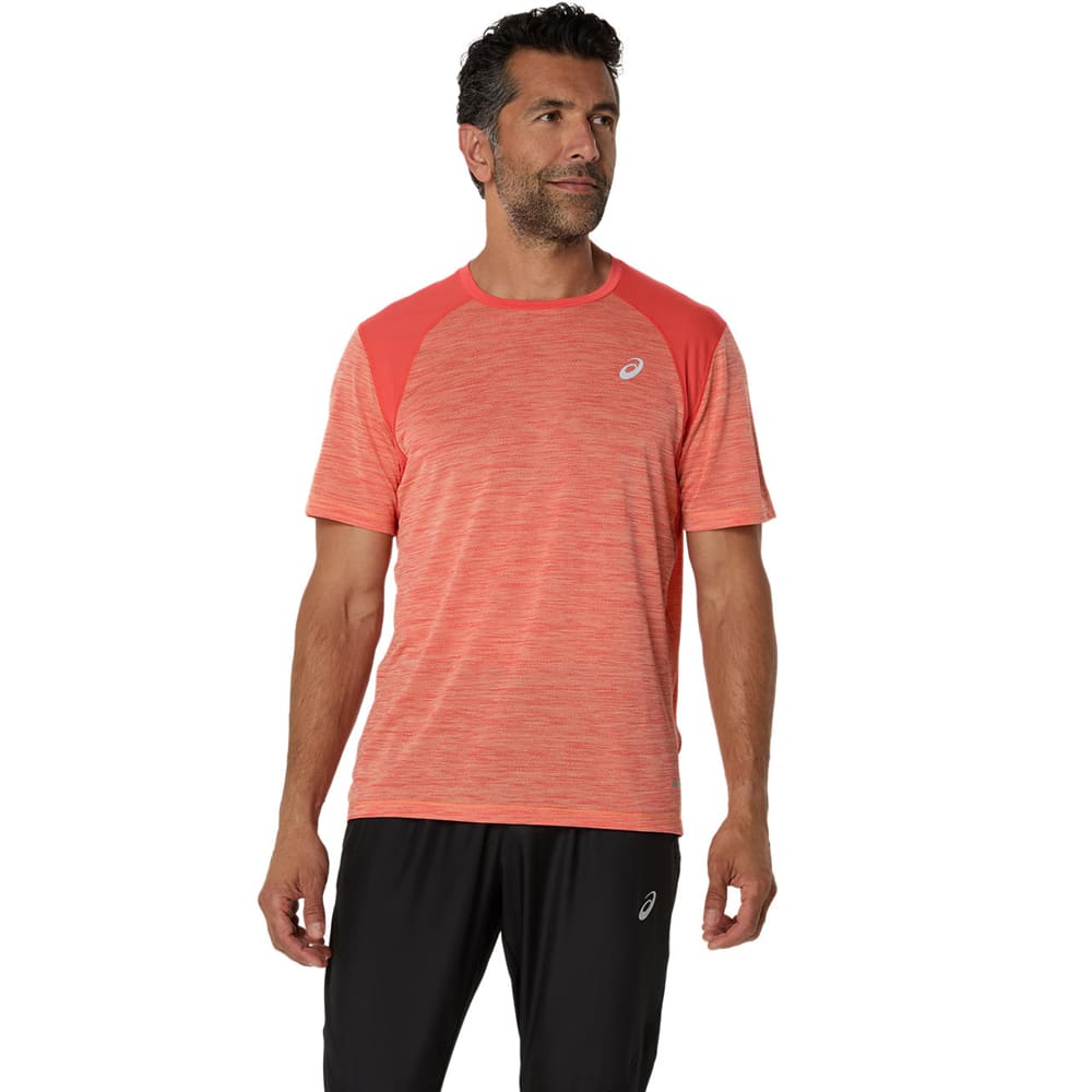 Playera Manga Corta Asics para Hombre Road SS Top Naranja