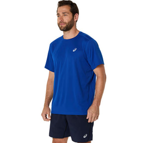 Playera Manga Corta Asics para Hombre Silver SS Top Azul