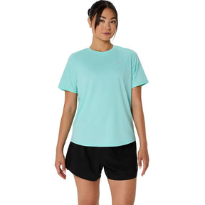 Playera Manga Corta Asics para Mujer Silver SS Top Verde