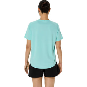 Playera Manga Corta Asics para Mujer Silver SS Top Verde