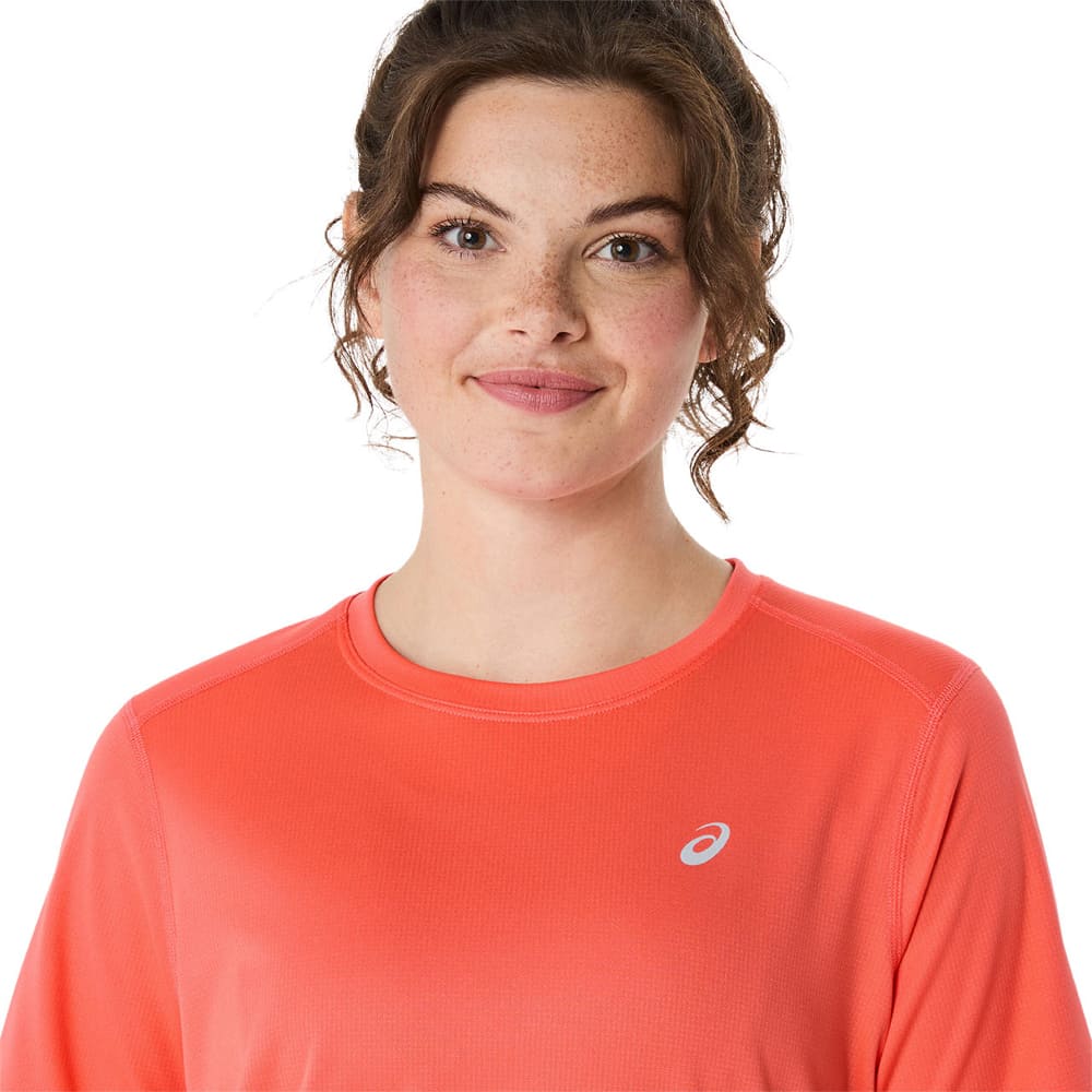 Playera Manga Corta Asics para Mujer Silver SS Top Naranja
