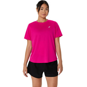 Playera Manga Corta Asics para Mujer Silver SS Top Rosa