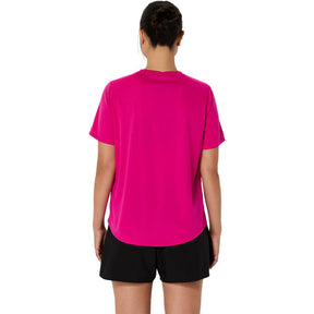 Playera Manga Corta Asics para Mujer Silver SS Top Rosa