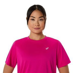 Playera Manga Corta Asics para Mujer Silver SS Top Rosa