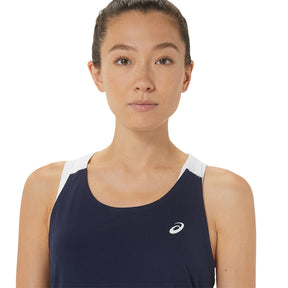 Playera Sin Mangas Asics para Mujer Court Tank Azul