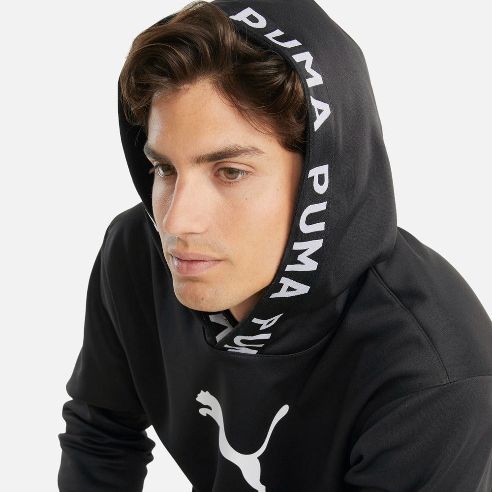 Sudadera con Gorro Puma para Hombre Train Power Fleece Hoodie Negro