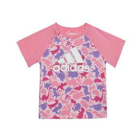 Conjunto Adidas Bebe I  Aop Co T Set Hr5876 Rosa