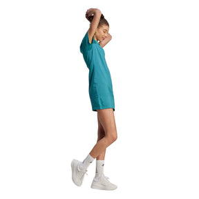 Vestido Adidas Mujer W 3S Fit T Dr Il3382 Aqua
