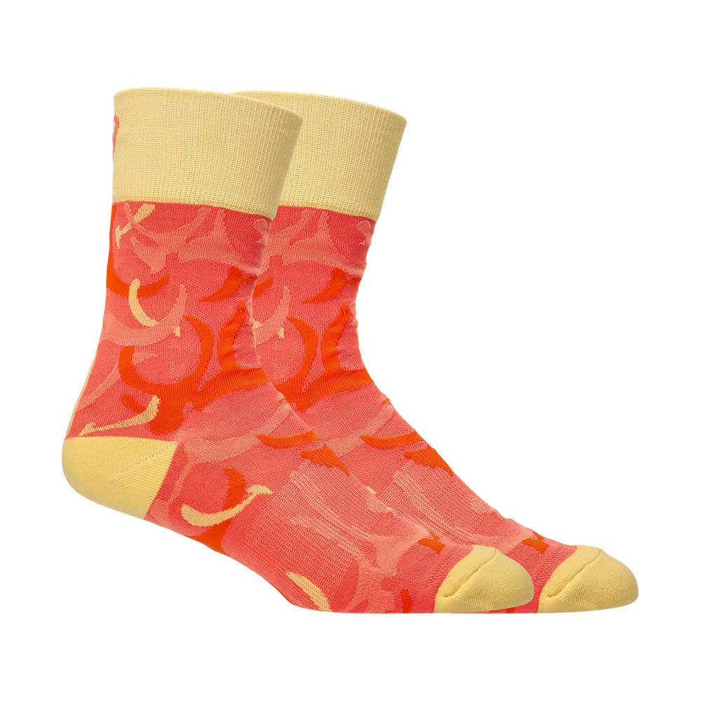 Calcetas Largas Asics Unisex Nimbus Crew Naranja