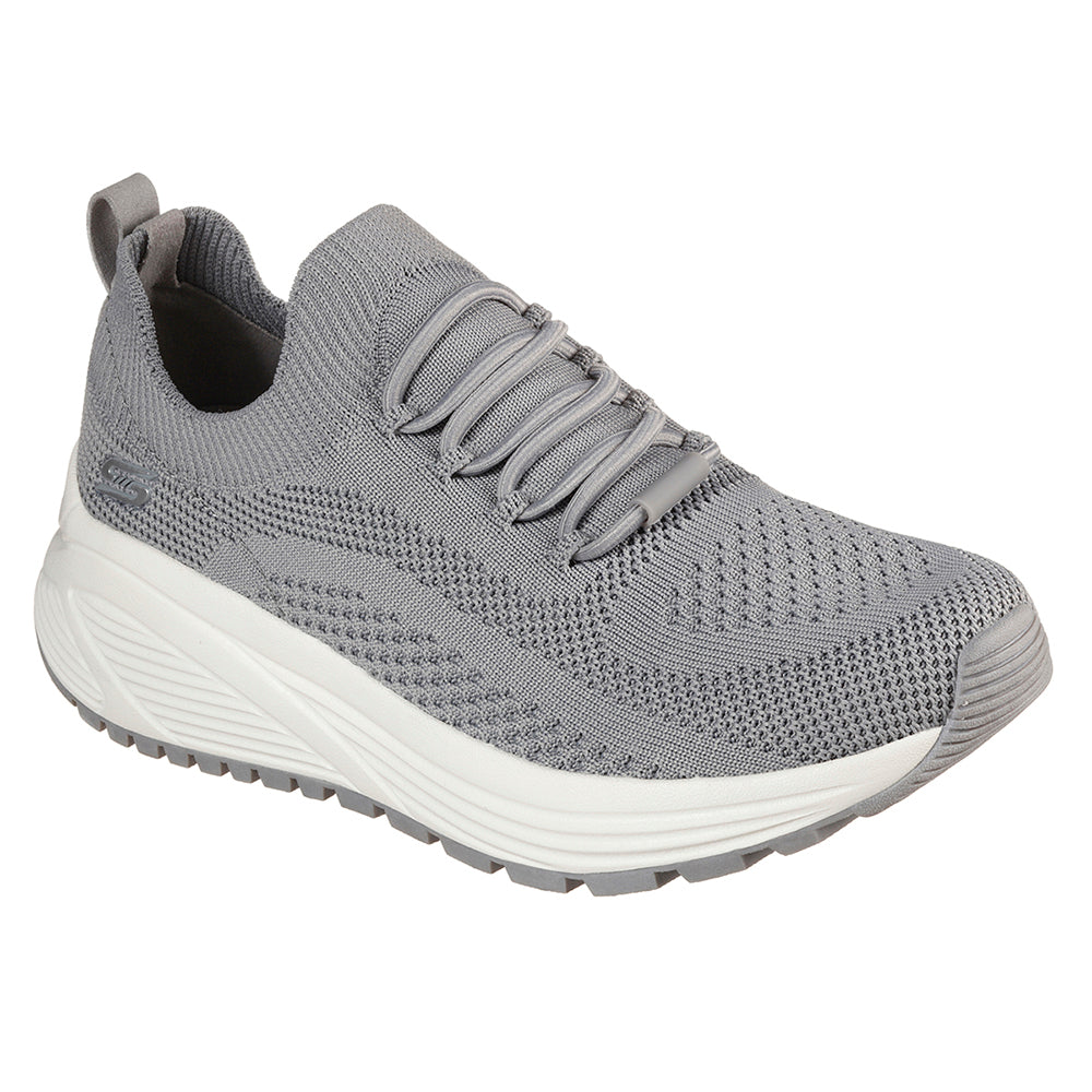 Tenis Mujer Skechers Bobs Sport Sparrow 2.0 Gris-Blanco