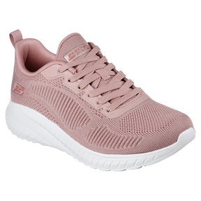 Tenis Mujer Skechers Bobs Sport Squad Chaos Face Off - Rosado-Blanco