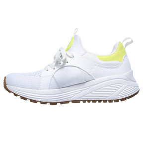 Tenis Mujer Skechers Bobs Sport Sparrow 2.0 Metro Daisy - Blanco-Amarillo