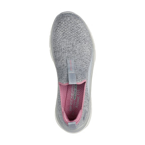 Tenis Mujer Skechers Dlux Walker - Gris-Rosado
