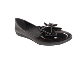 Balerina Negra con Moño de Charol para Dama - Modelo 3425