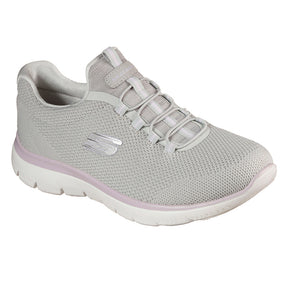 Tenis Mujer Skechers Summits Cool Classic - Gris-Blanco