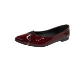 Balerina Casual para Dama Color Vino Charol Modelo VRM-501 - Elegancia y Confort