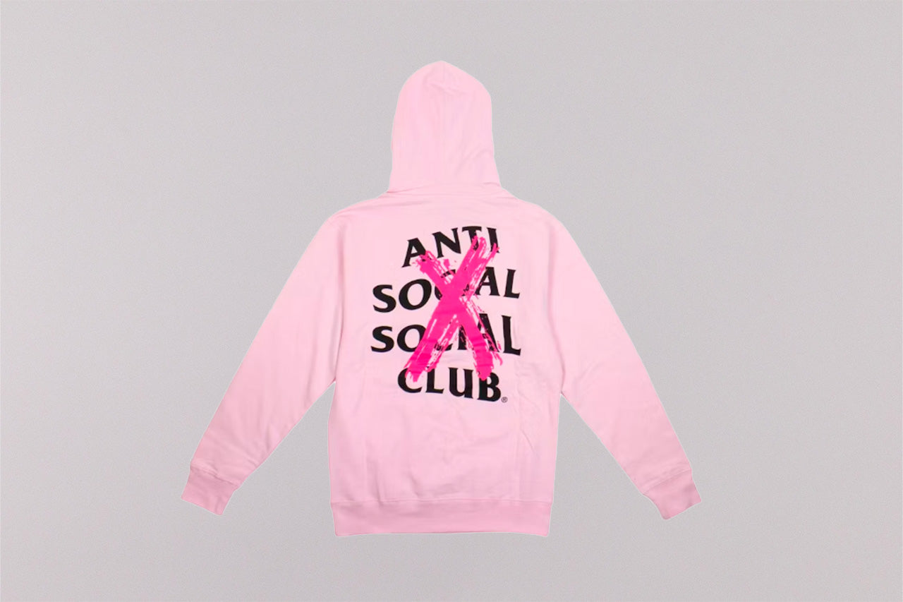 Anti Social Social Club Cancelled Hoodie 'Pink'