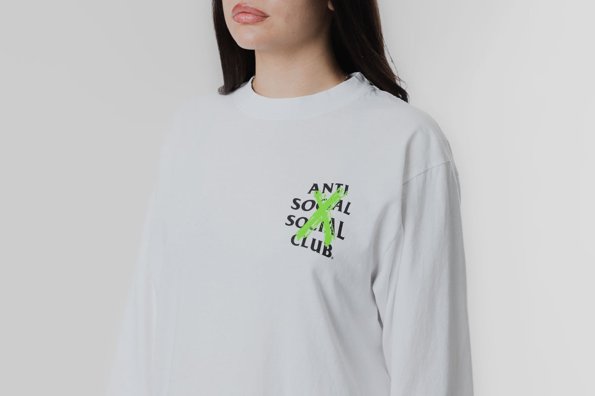 Anti Social Social Club Cancelled  Long-Sleeve Tee 'White'