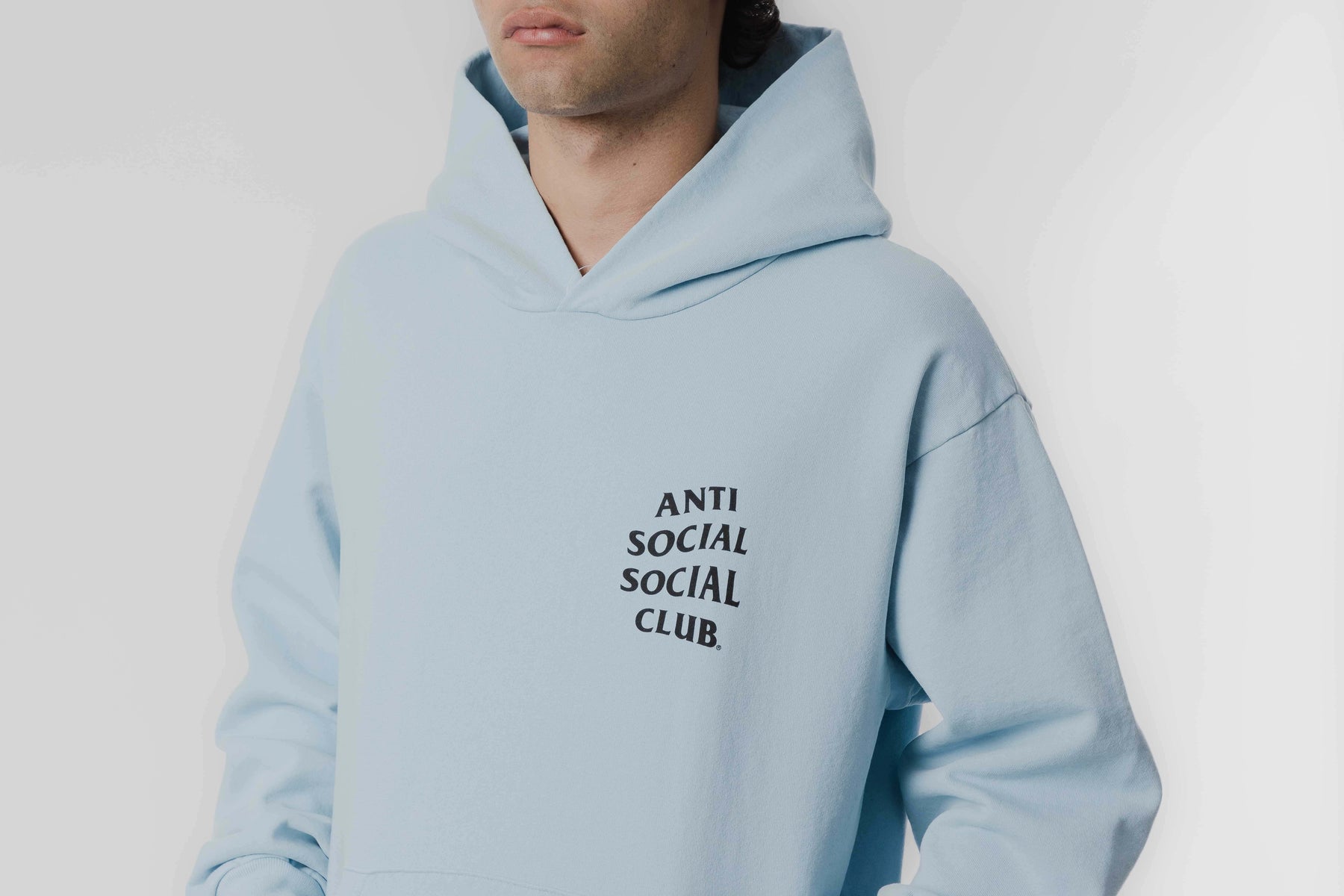 Anti Social Social Club Kkotch Hoodie 'Baby Blue'