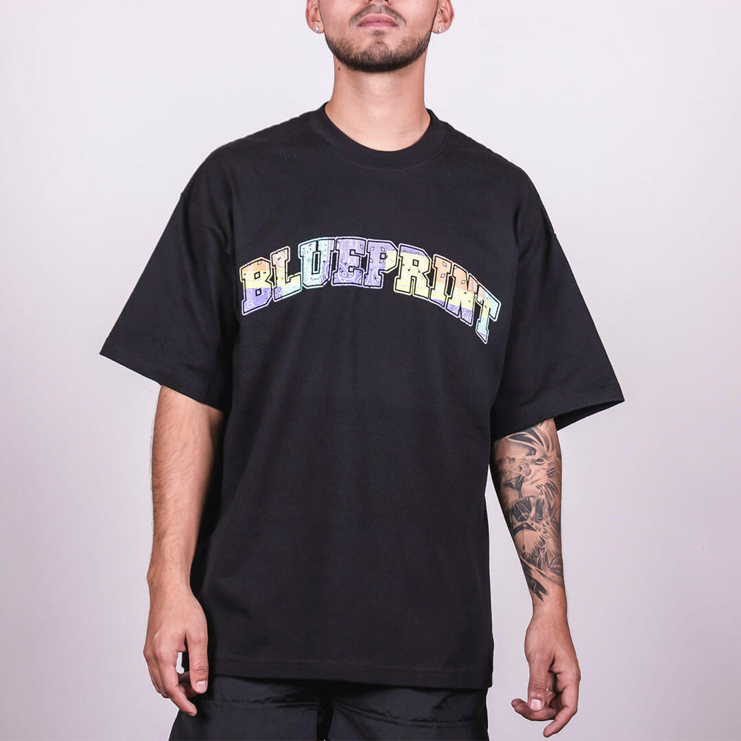 Blueprint Bandana Patchwork Black - Multicolor