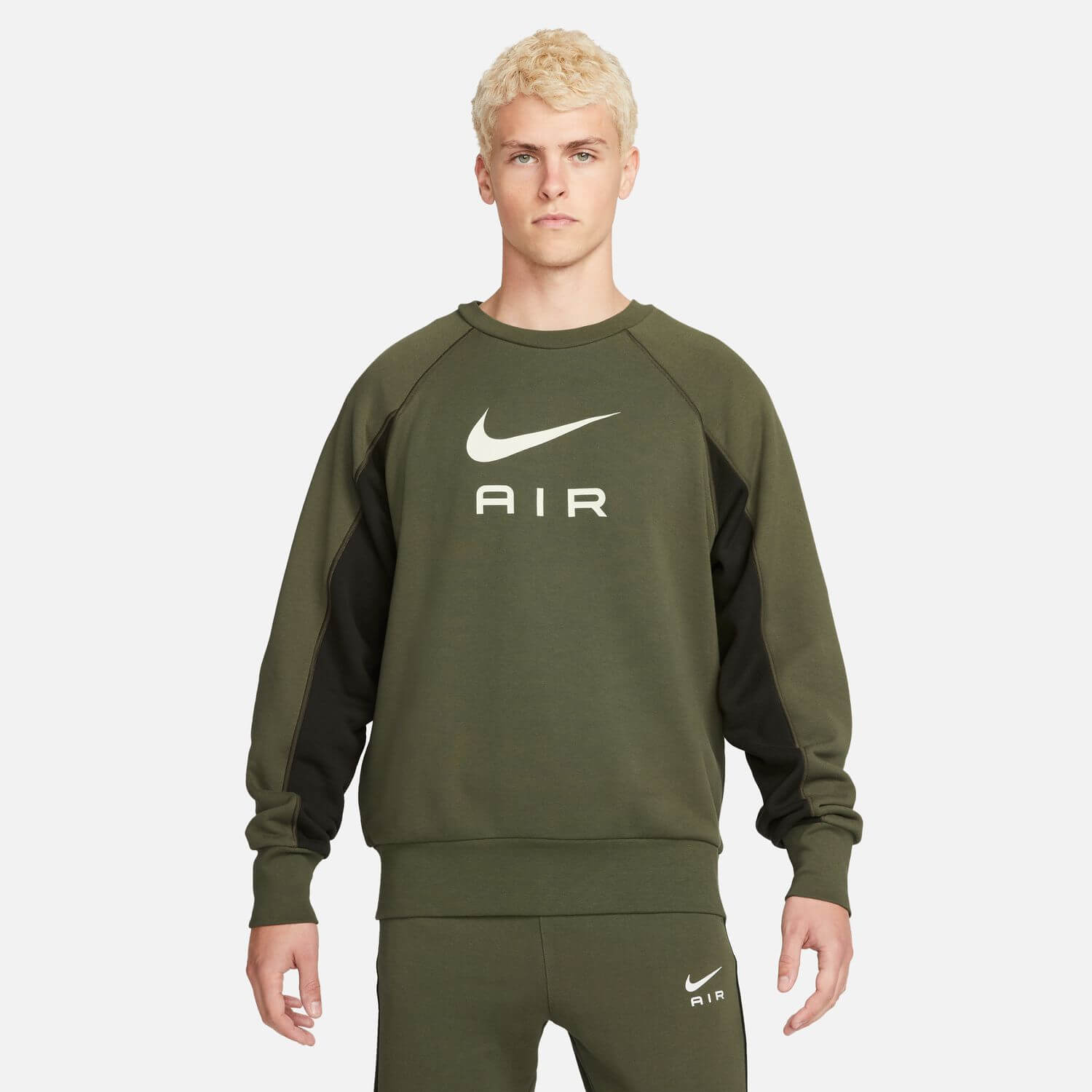 Nike Sportswear Air FT Crew Olive
