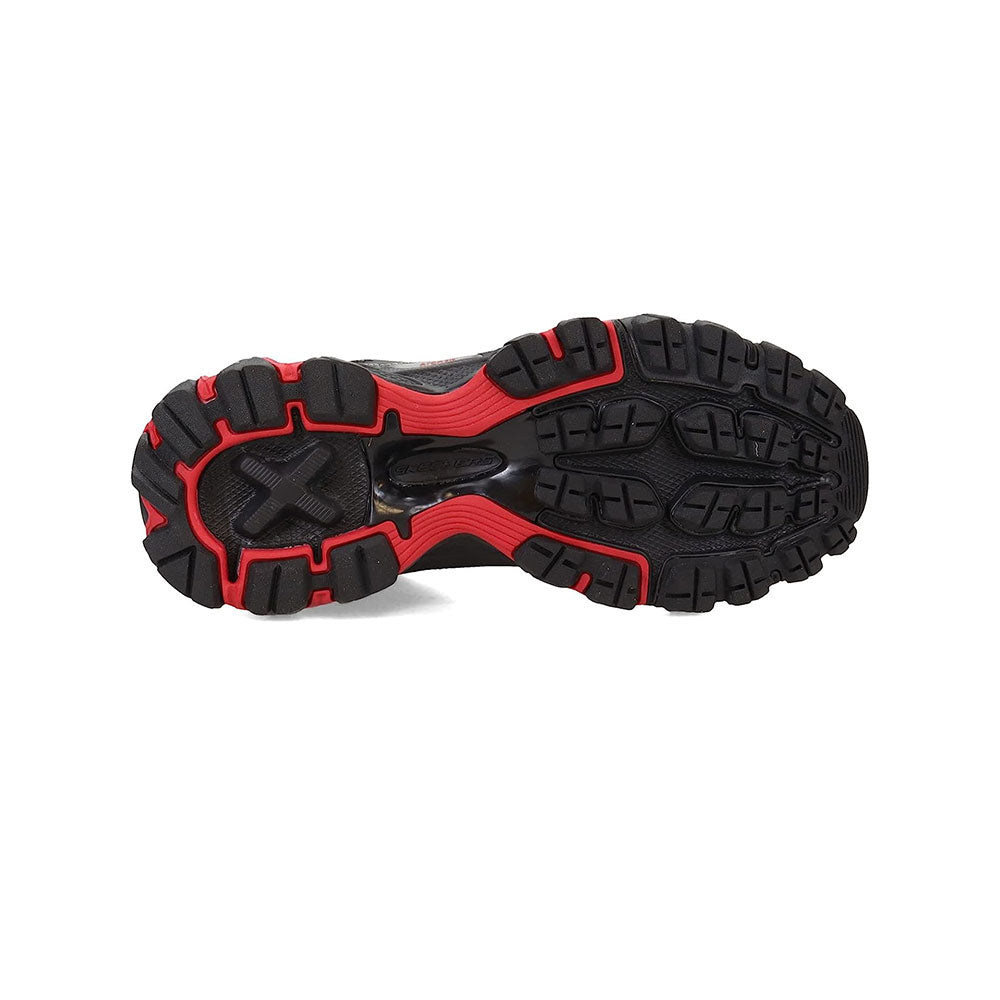 Tenis Hombre Skechers Arch Fit Akhidime - Negro-Rojo