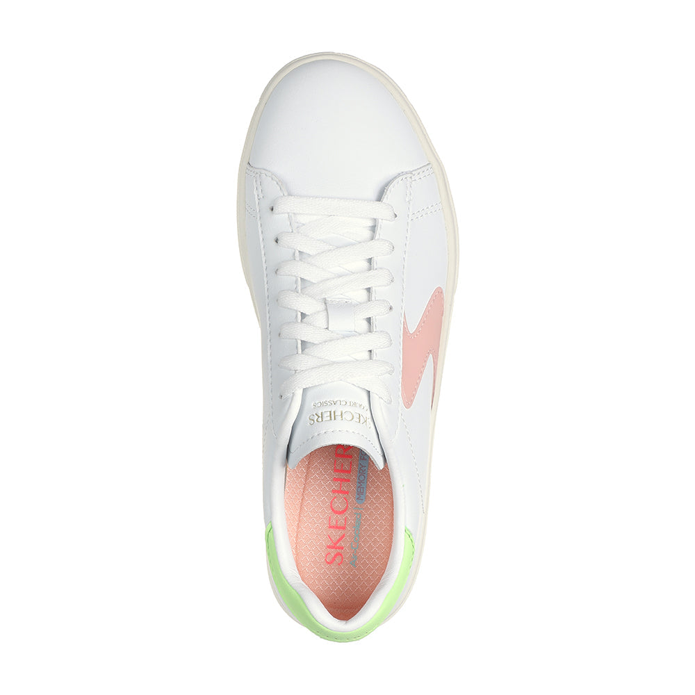 Tenis Mujer Skechers Top Grade - Blanco-Rosado
