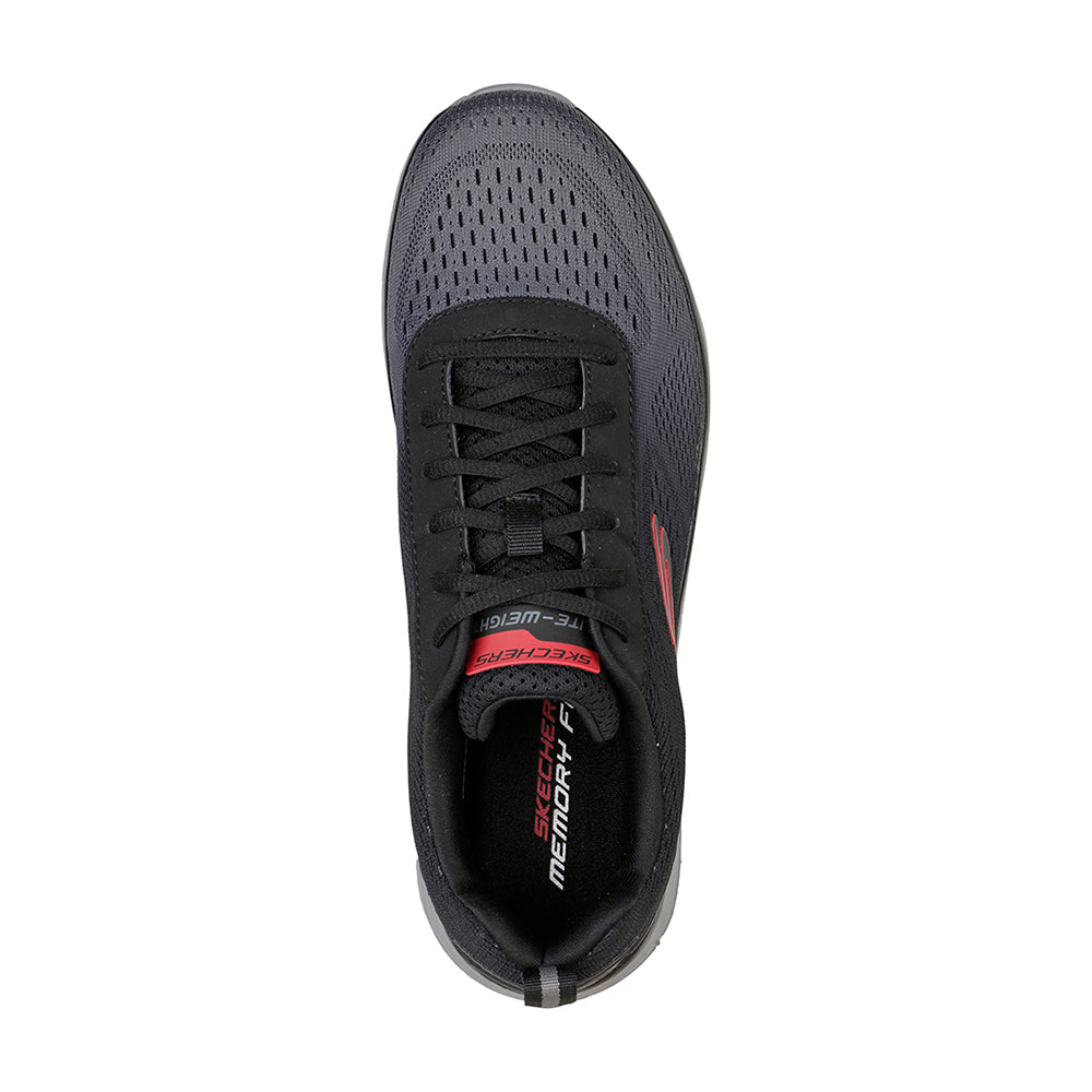 Tenis Hombre Skechers Track Ripkent - Gris-Rojo